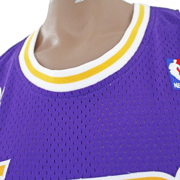 LA Lakers Adidas Magic Johnson HWC Jersey/Mitchell & Ness Men's Championship Tee - Picture 11 of 15